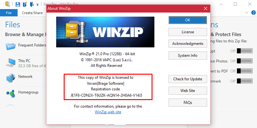 winzip serial number download